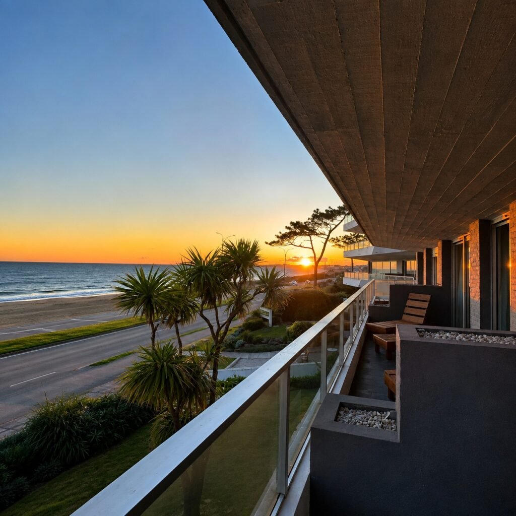 terraza suite executive frente al mar en punta del este bda hotel & spa