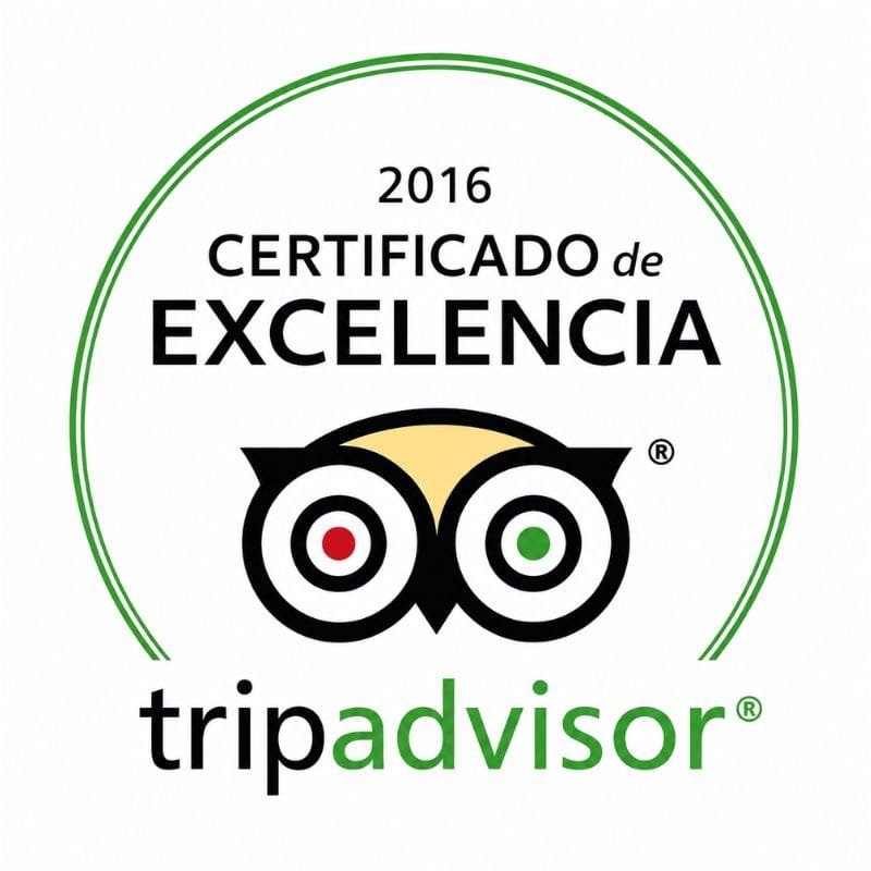 Tripadvisor Certificado de Excelencia 2016 - BDA Hotel & Spa