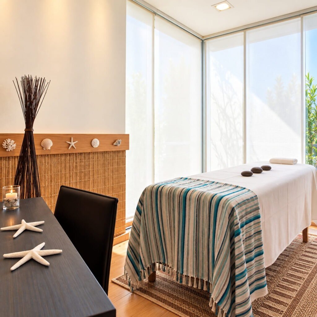 sala de masajes y tratamientos spa bda hotel punta del este